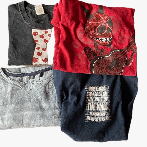 4 mens L T shirts - Picture 1 of 1